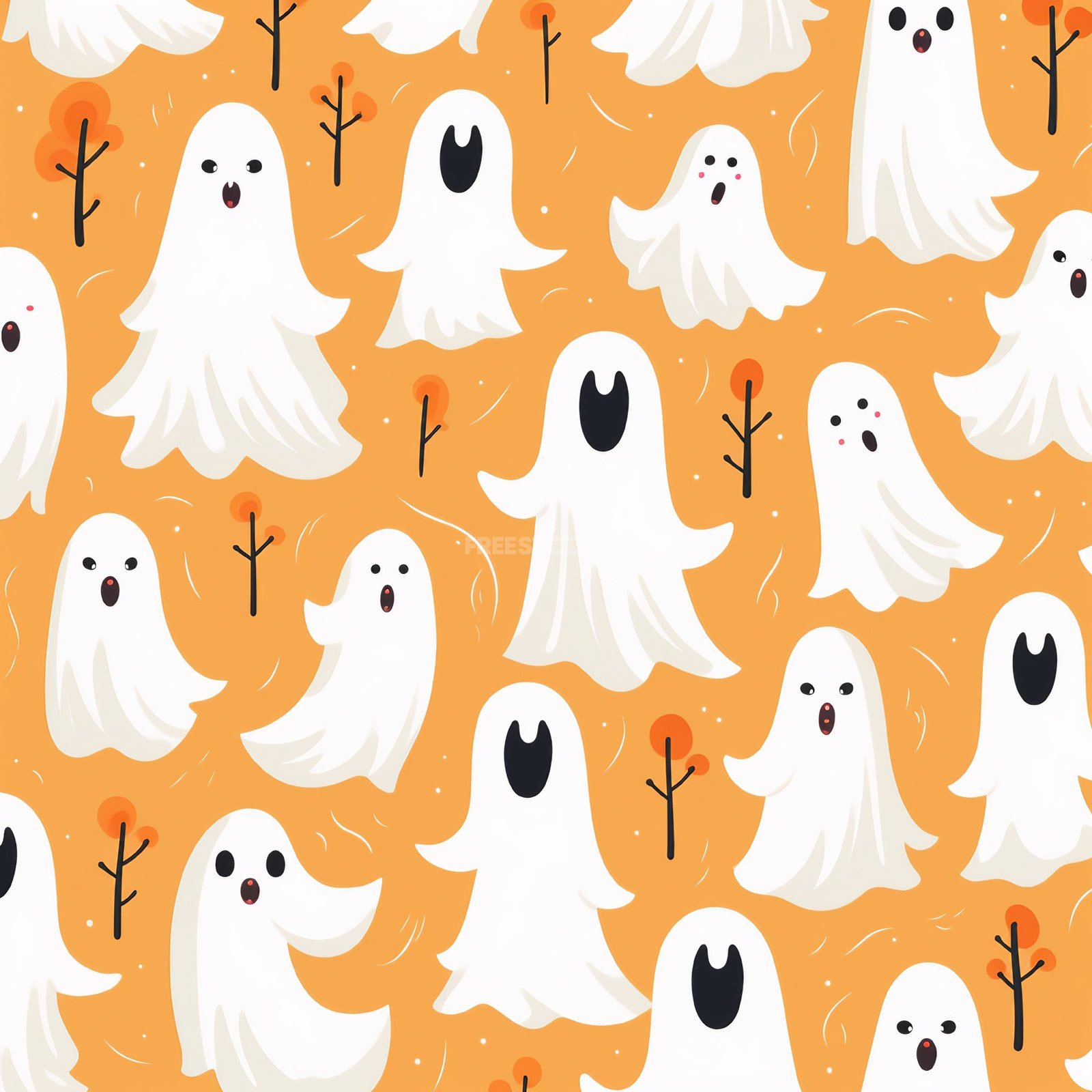 A stock illustration showcasing a Halloween-themed spooky ghost ...