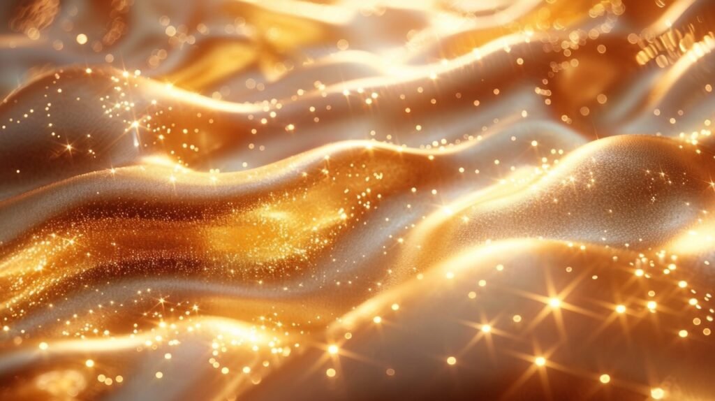 Abstract Golden Glow Luxe Background – Stock Illustration