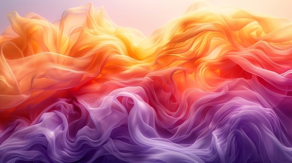 Dynamic Yellow Purple Blured Wave Motion Soft Background – Stock Image