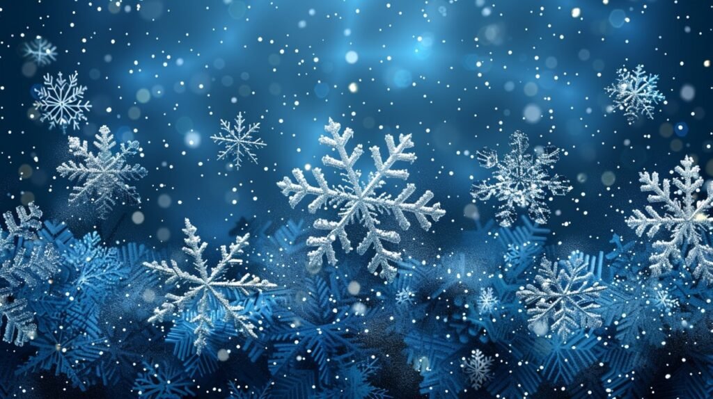 Editable Christmas Snowflake Background – Stock Artwork for Winter Themes