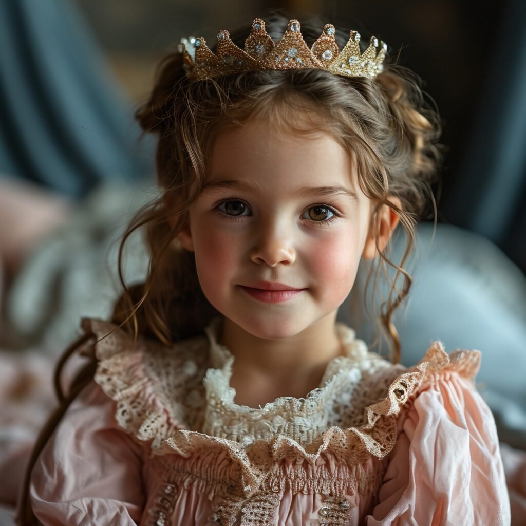 Joyful Celebration Birthday Girl in Pink Dress Poses at Baby Shower Party, 2-Year Portrait