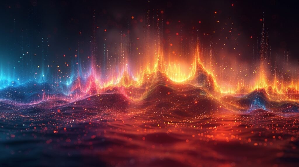 Multi-Colored Sound Wave Vibrant Stock Photo – Soundwave Abstract Background