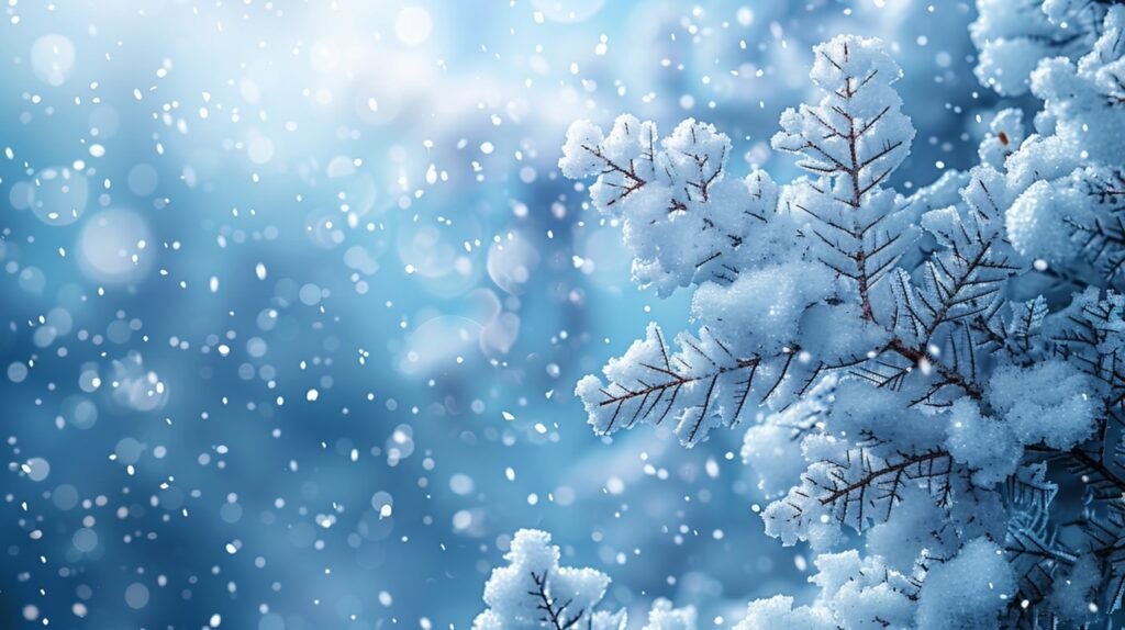 Vector Winter Snowflake Background Seasonal Stock Illustration