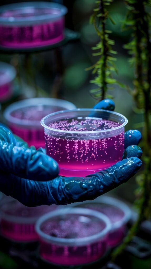 E. Coli Bacteria Researcher – Stock Photo of Laboratory Study, Microbial Investigation