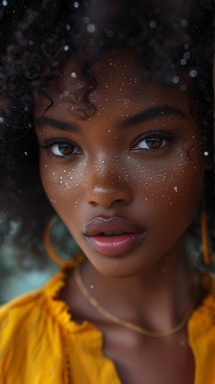 Exquisite Afro Woman – Stock Photography for Ethnic Beauty and Fashion Concepts