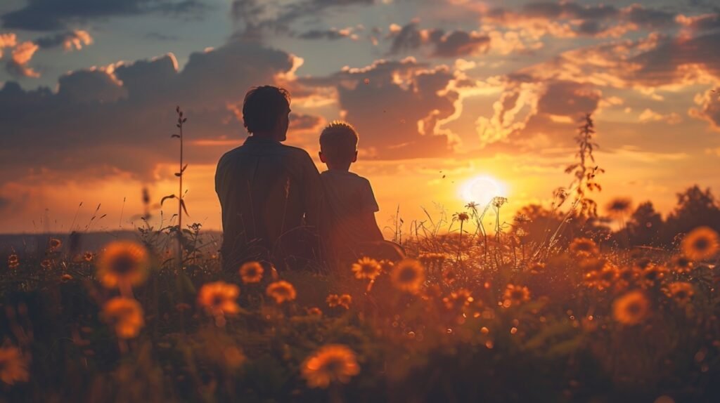 Father-Son Bonding Heartwarming Image – Stock Photo