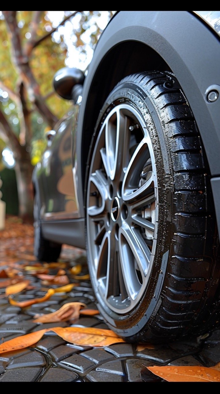 Newlands Menlyn Mini Car – Transportation Photography with Grey Alloy Wheel Spoke Details