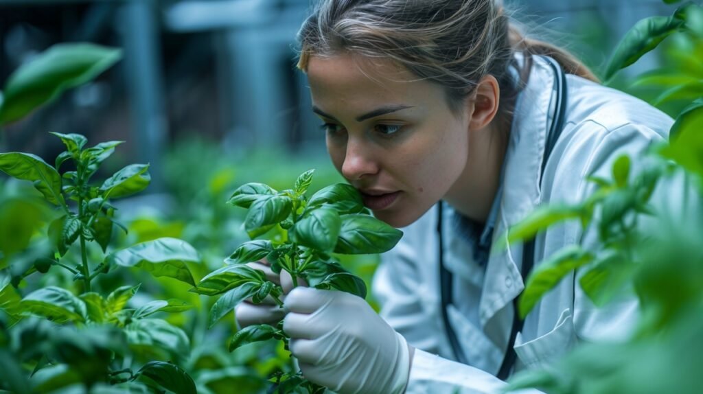 Vegetable Greenhouses – Genetically Modified Scientists Working, Stock Photo of Innovation