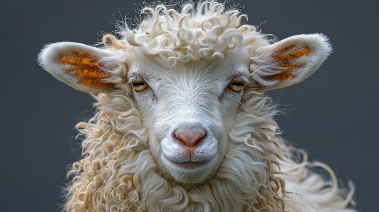 High-Resolution Angora Goat Image, Captive in Washington, USA – Ideal for Web Use