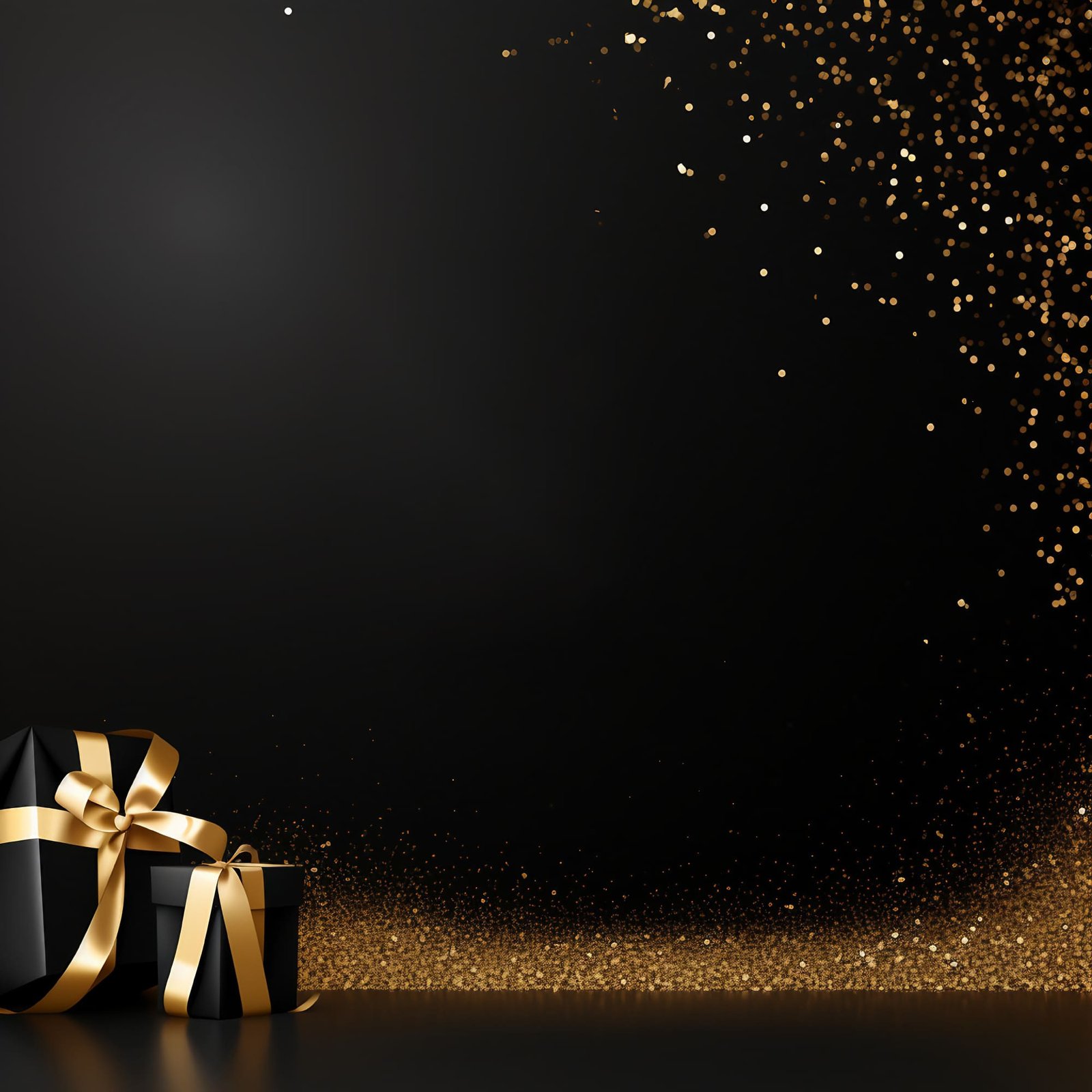 In this stock illustration, you’ll discover a Black Friday sale promotion banner adorned with gleaming golden glitter