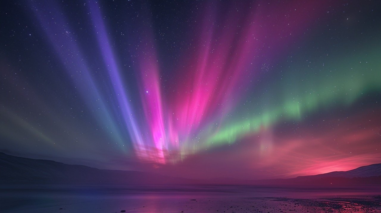 Northern Lights Photography in UK – Stock Image