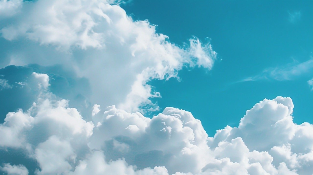 Beautiful Blue Sky and White Clouds | HD Sky, Cloud, and Nature Wallpapers for Scenic Backgrounds