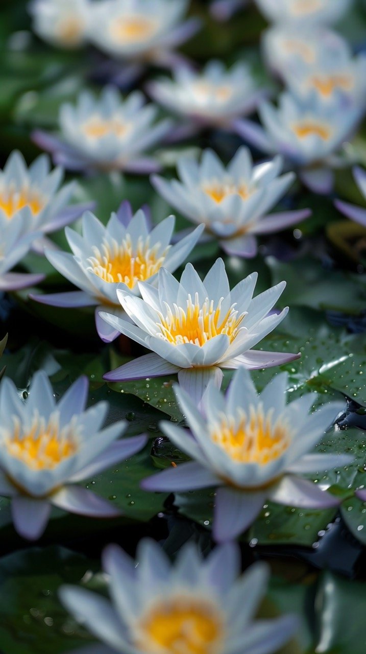 Beautiful White and Yellow Flowers with Green Leaves – Blossom, Aster, Daisy, Lily, and Pond Lily Photography