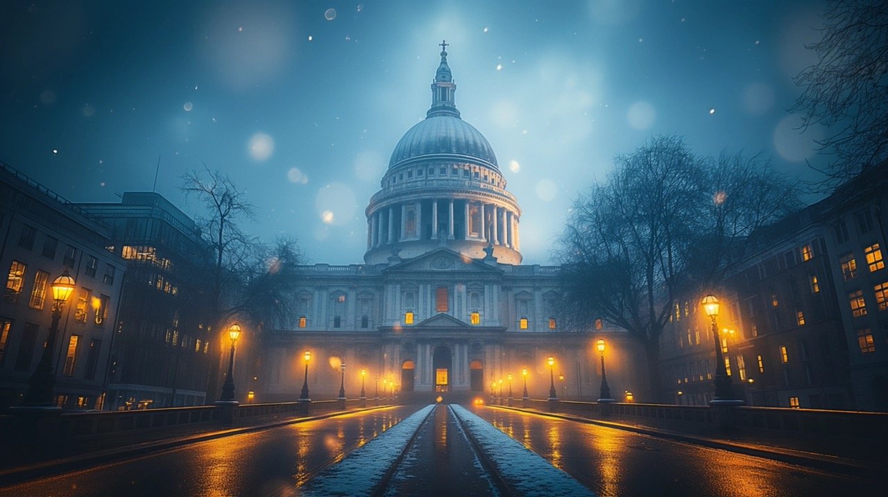 Dome with Cross on Building St. Paul’s Cathedral Exterior, London Church, Creative Commons Architecture Images