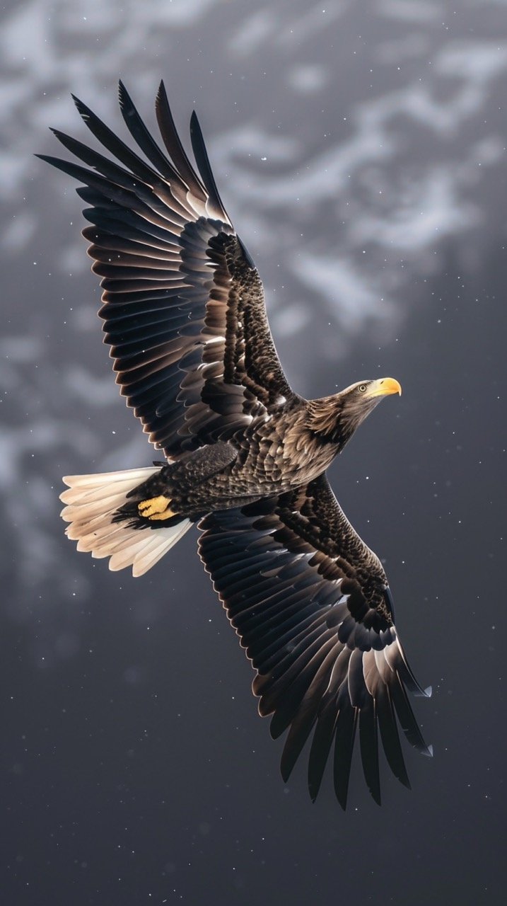 Eagle Flying in the Sky with Spread Wings – Nature Wallpaper, Schweden Backgrounds, Bird in Flight Photography