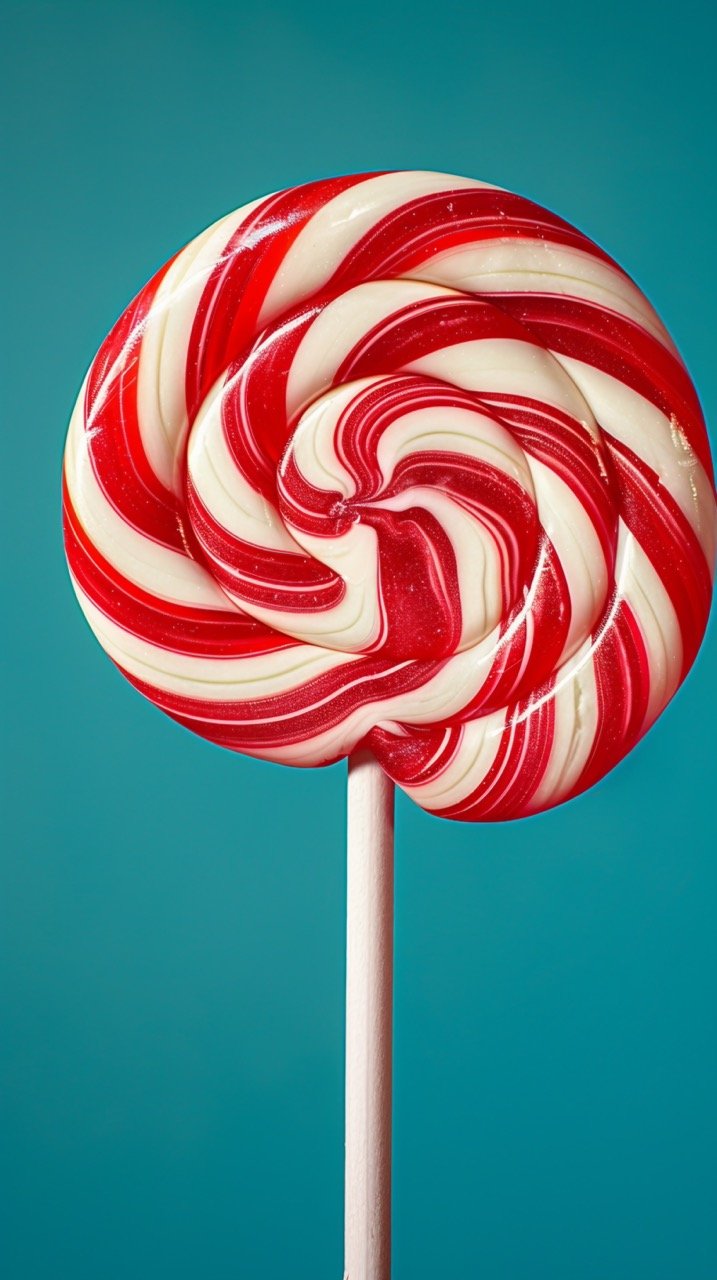 Green-Red-Beige-White Lollipop – Sweet Candy Confectionery, Sweets Photography