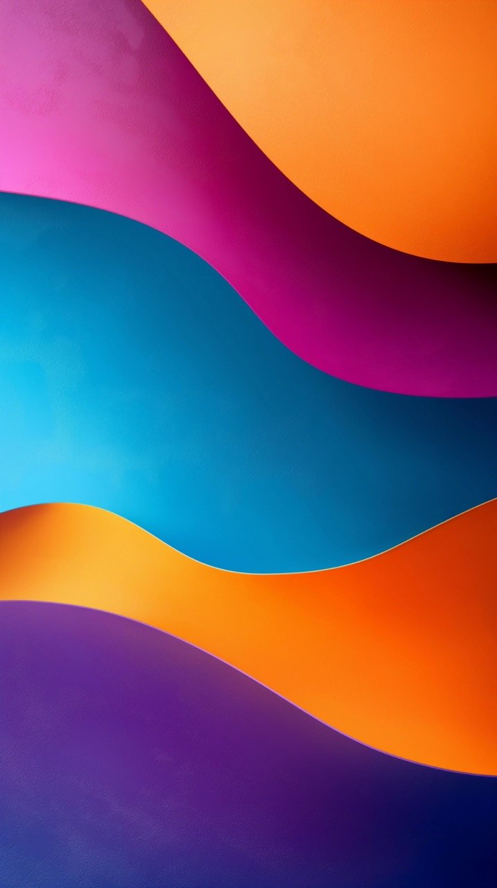 HD Wallpaper with Blue, Orange, and Yellow – Abstract Patterns, Textured Backgrounds, and Digital 3D Render