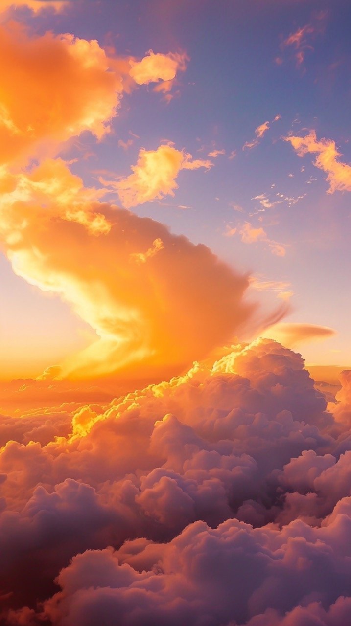 Nature Images Orange Clouds in HD Sky Wallpapers with Cloud Pictures