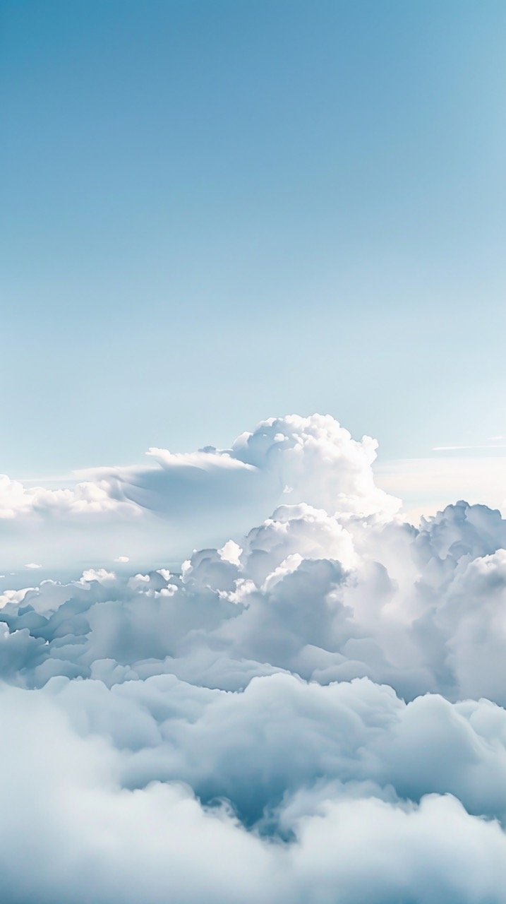 Nature Scenes White Clouds during Daytime with HD Sky and Background Images