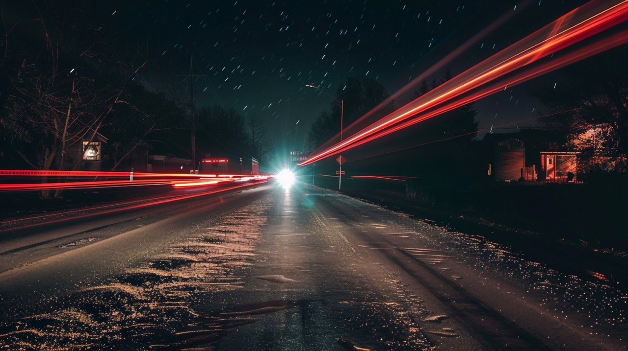 Road Timelapse HD Photography, Dark Night Long Exposure Motion Trails in HD Wallpapers