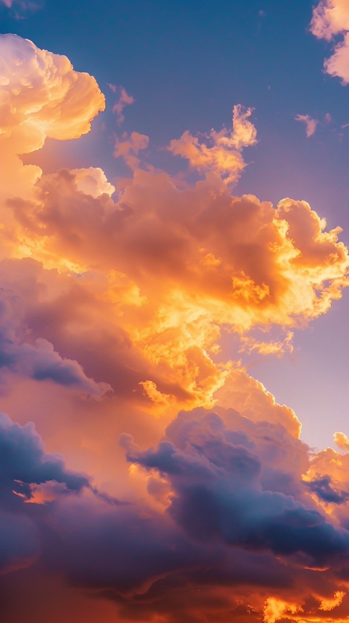 Scenic HD Wallpapers Orange Clouds and Nature Images with Cloud Pictures