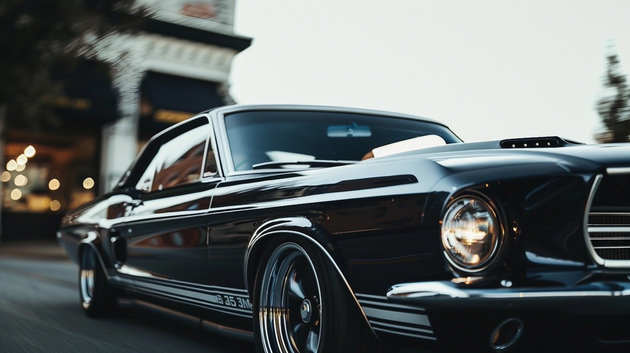 Shallow Focus Shot of Black Car – Great for Smartphone Backgrounds and Wallpapers.