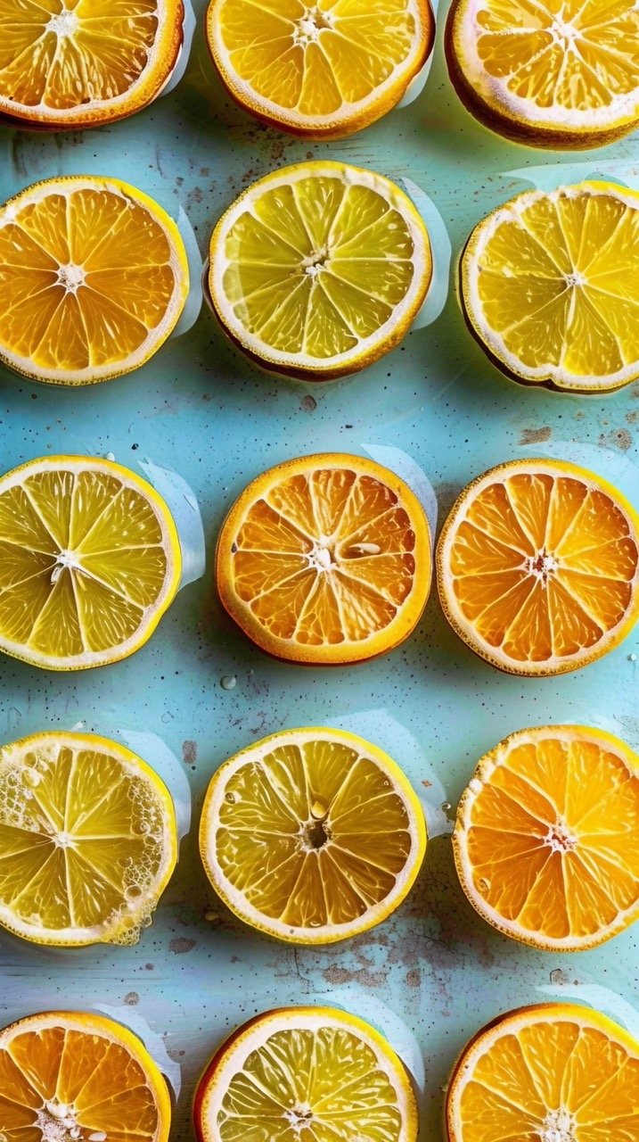 Sliced Oranges on Table Citrus Fruit, Summer Vibes, Sunshine, Fresh Produce, Orange, Grapefruit