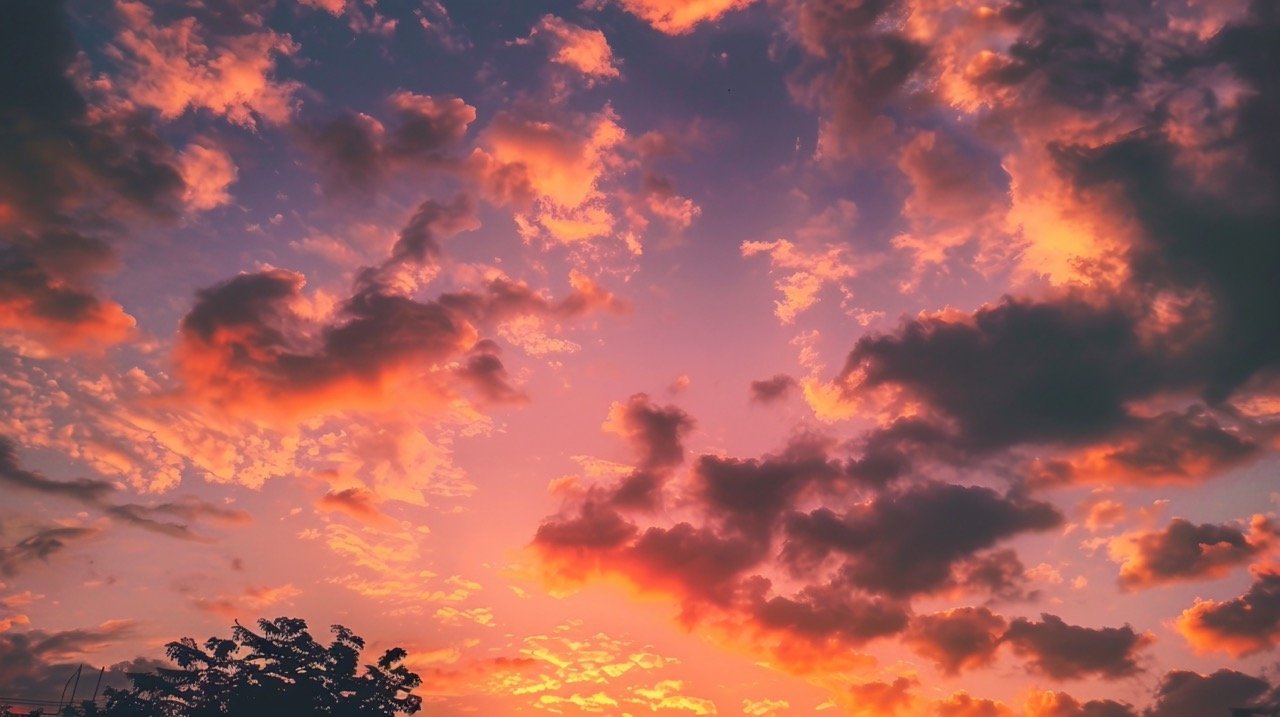 Sunset Images Golden Hour Cumulus Clouds in HD Sky Wallpapers and Pink Nature