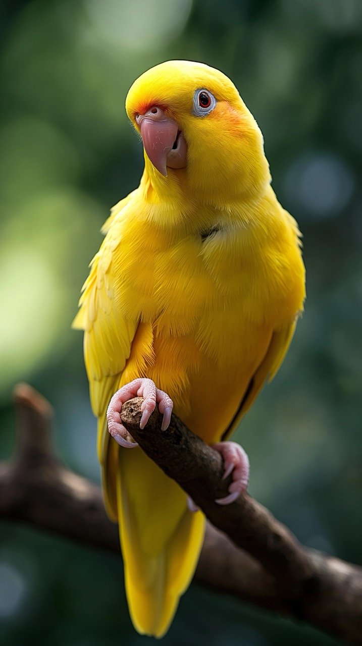 Birds and Animals Images Yellow Parakeet on Tree String Kuranda Australia Parrot HD Yellow Wallpapers, Rainforest Portraits