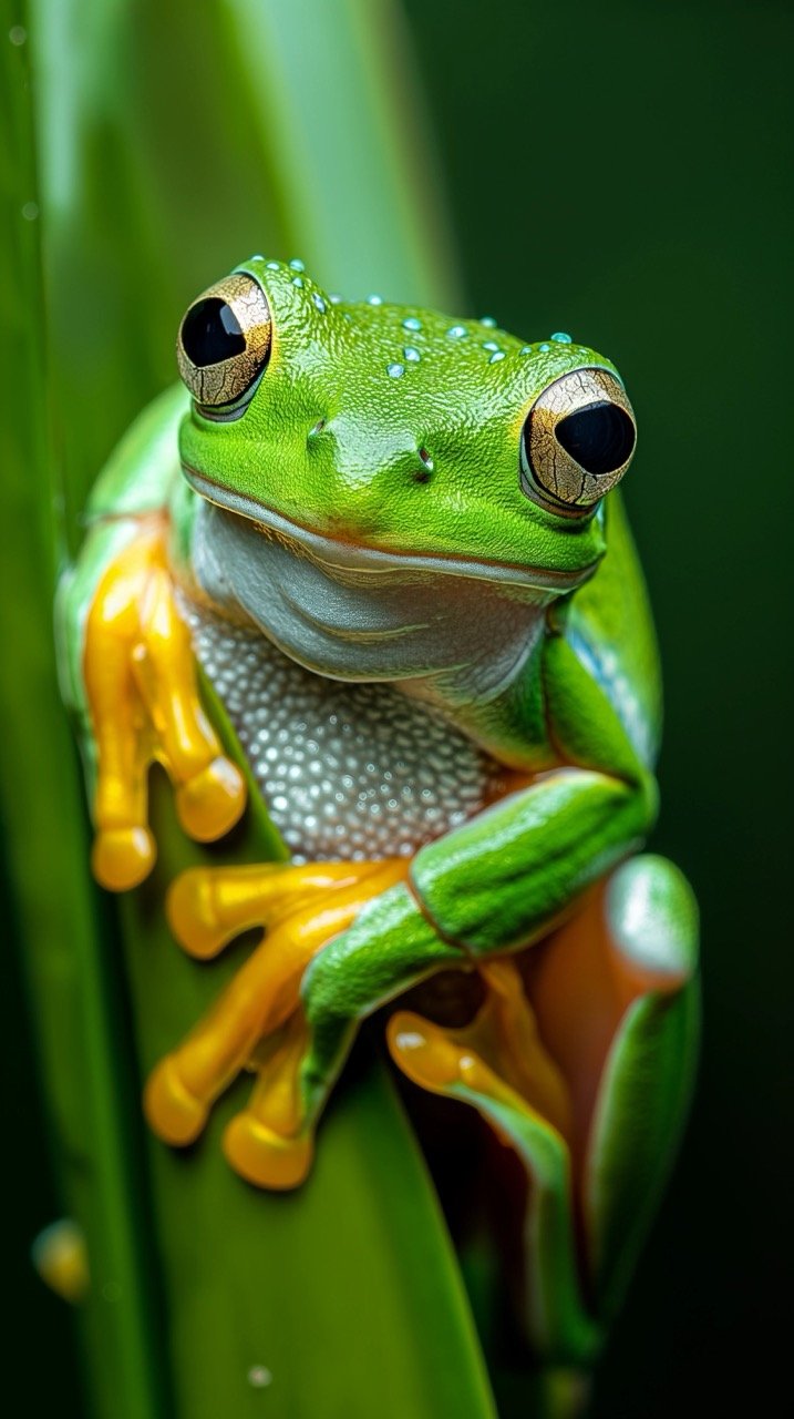 Close-Up Green Frog Photo HD Animal Pictures, Frog Images, Nature Backgrounds, and Wallpapers from Australia