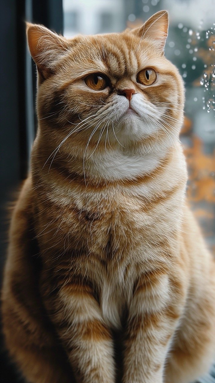 Close-Up of Orange Cat Animal Images, Pet Pictures, Mainscoon and Manx, HD Grey and Wood Wallpapers