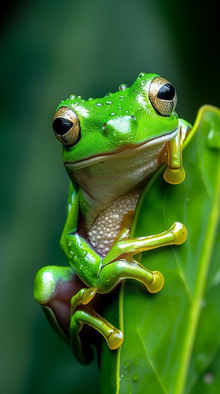 Detailed Macro Shot of Green Frog Animal and Nature HD Pictures, Frog Wallpapers from Cairns, Australia