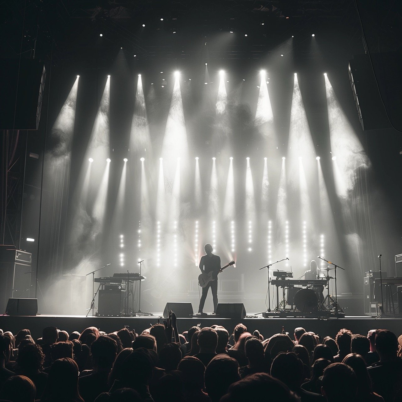 Person Performing on Stage at TivoliVredenburg in Utrecht, Netherlands – Rock Concert with Lighting