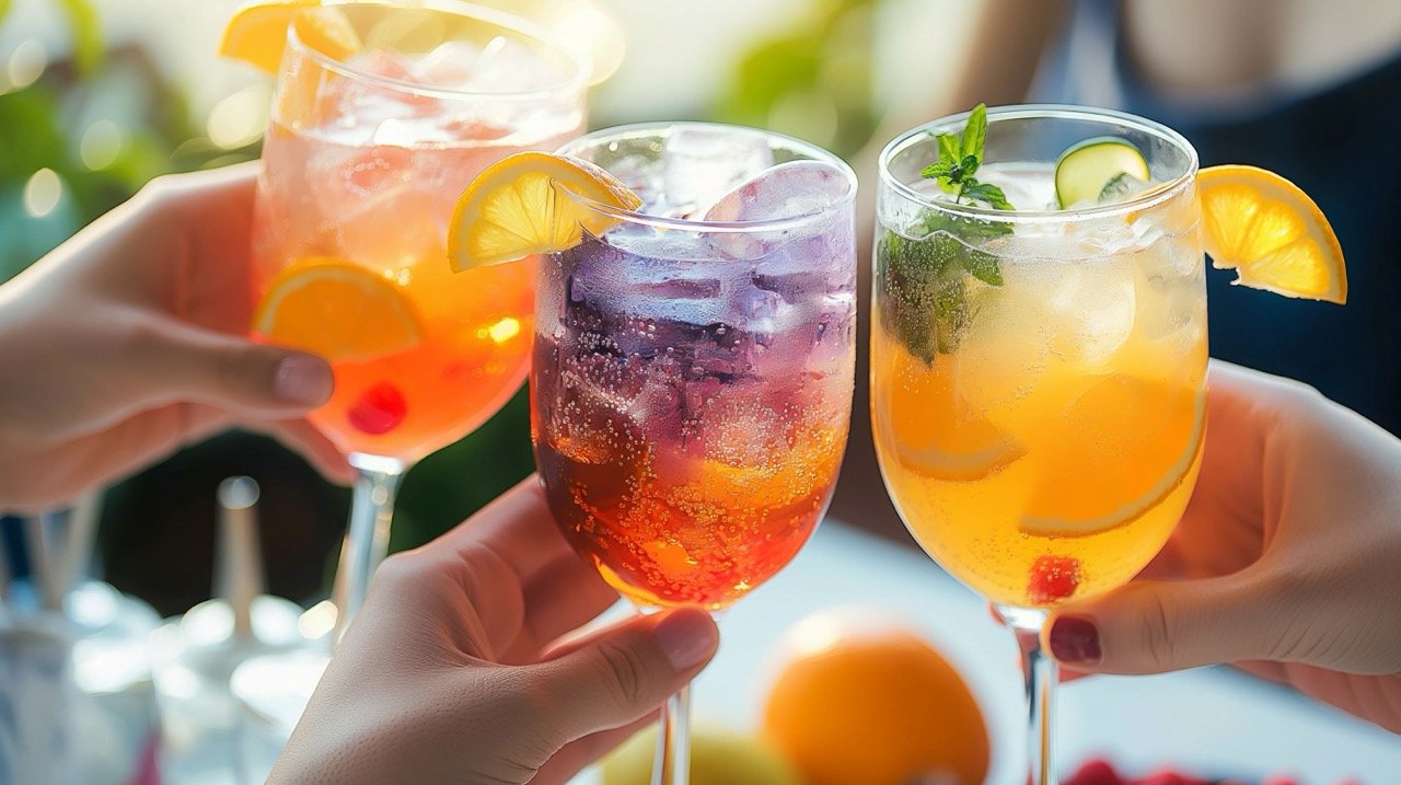 Summer Gin Cocktail with Pink Grapefruit and Rosemary – Premium Stock Photo of Alcoholic Drink