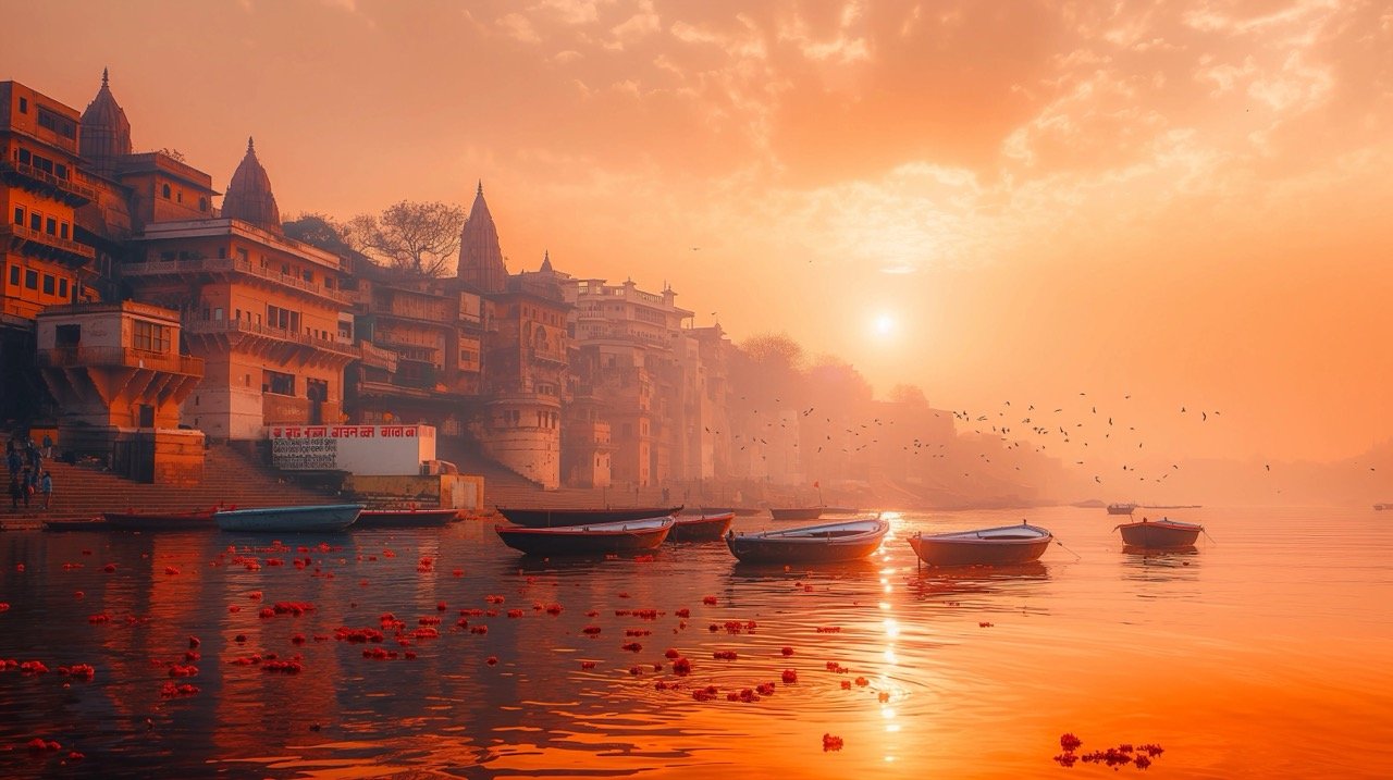 Sunrise in Varanasi | Stock Photo | India Travel, Ganges River, Indian Culture