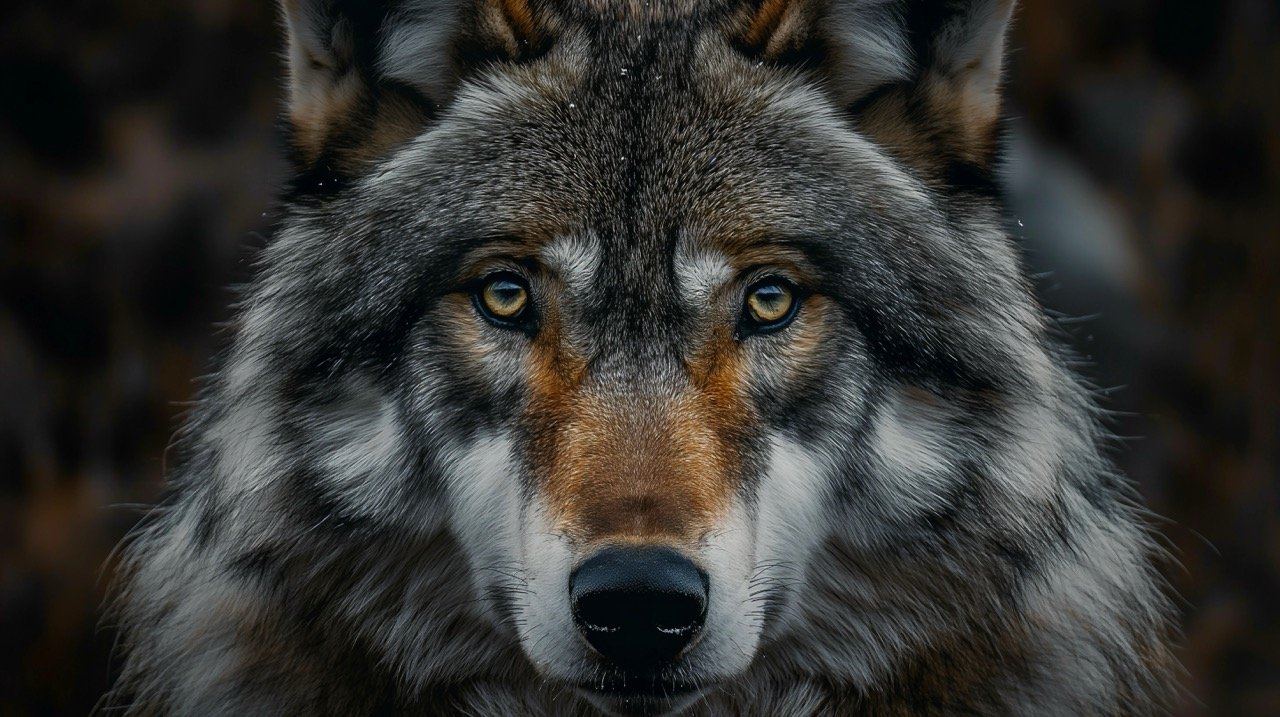 Wolf Art in Black and Brown HD Images of Wolves, Canadian Wildlife, and Grey Wallpaper Backgrounds