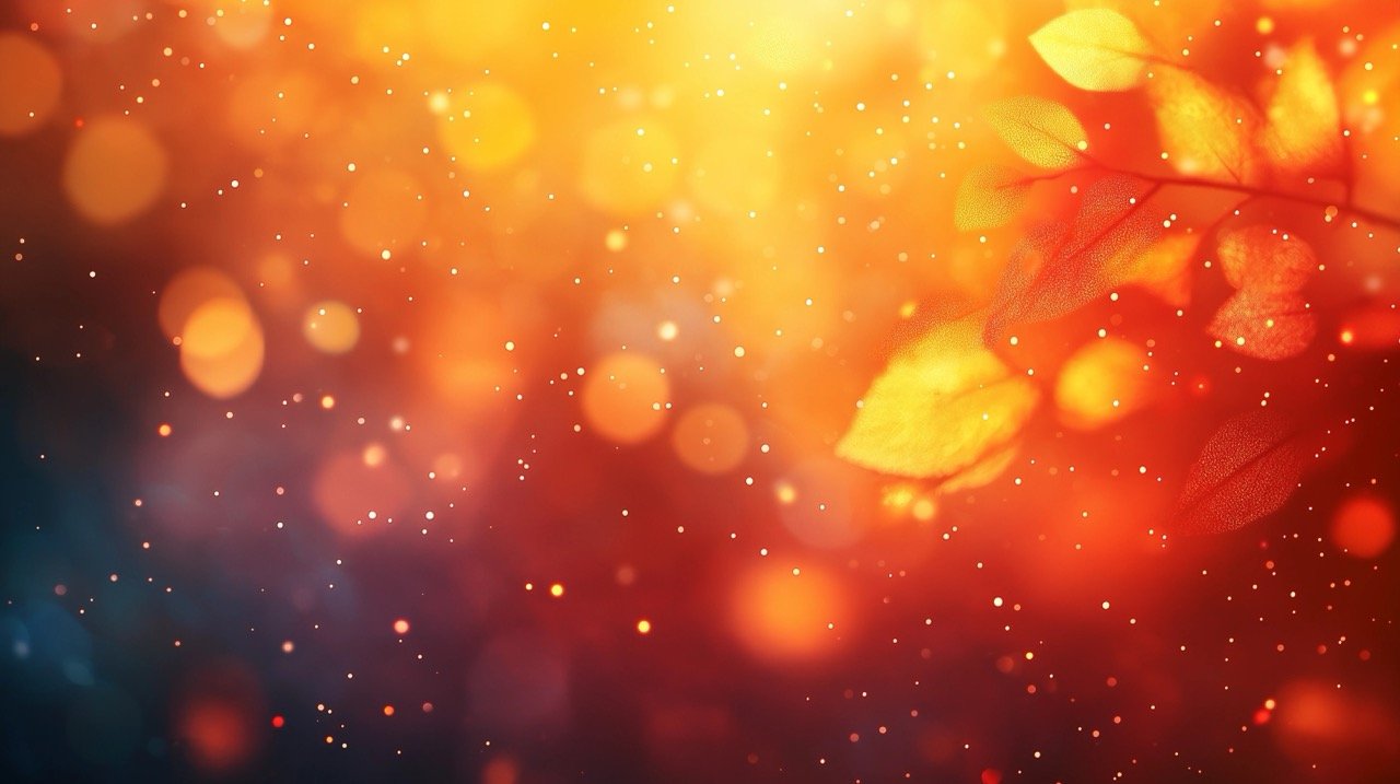 Defocused blurred motion abstract background in orange and yellow color gradient, ideal for vibrant and natural designs.