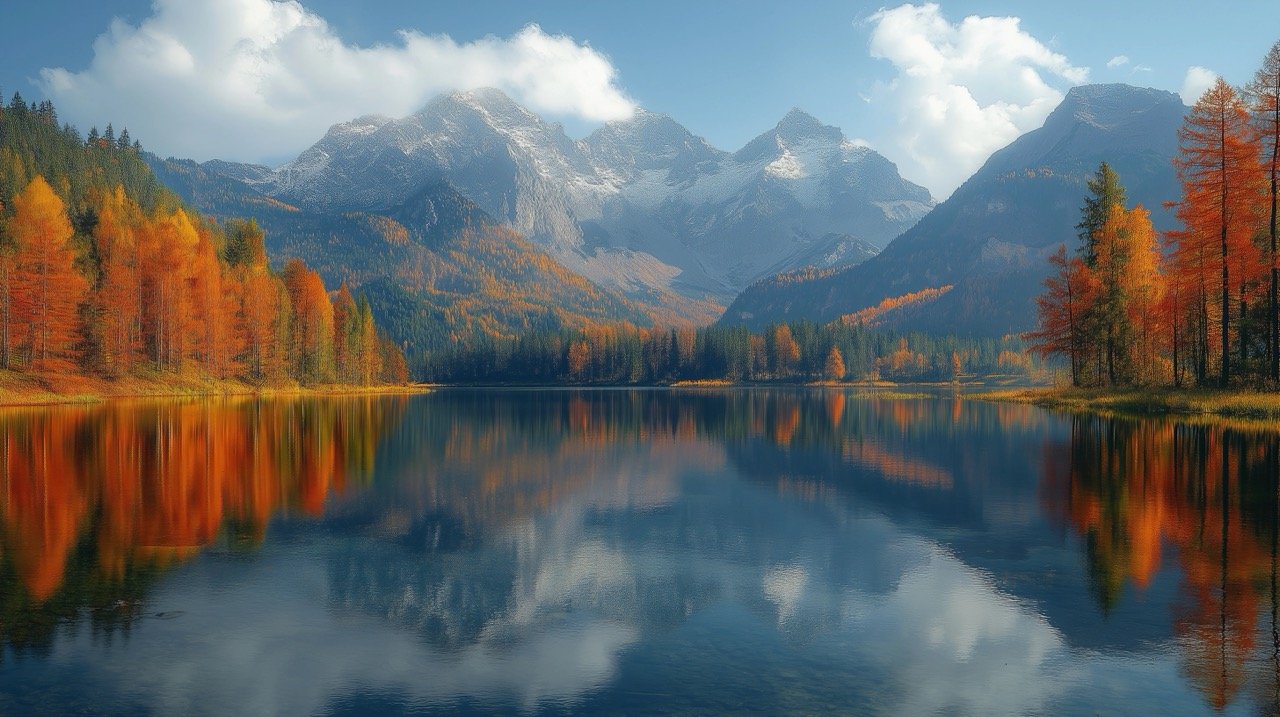 Idyllic Summer Alps Landscape with Clear Mountain Lake – Panoramic View of Scenic Nature in Switzerland