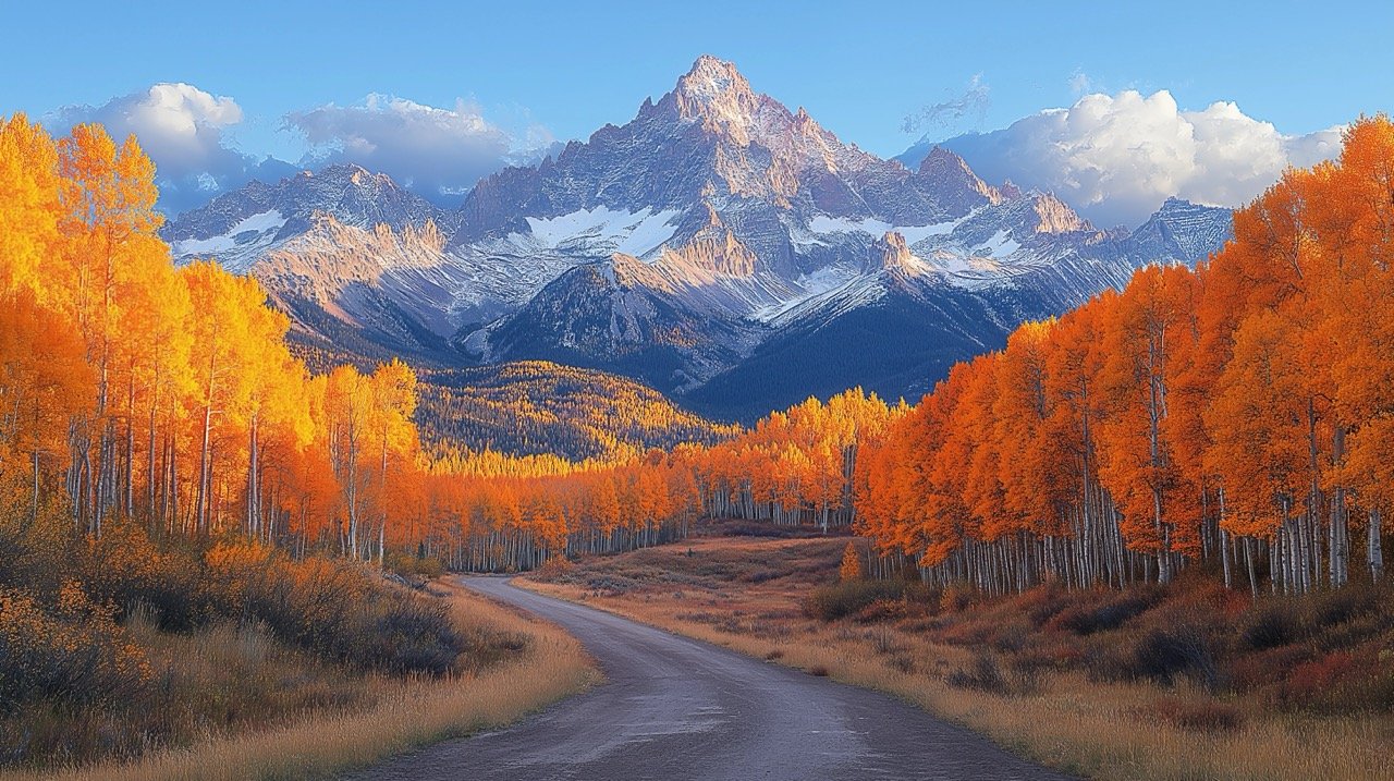 Last Light on Mount Sneffels – Scenic Colorado Landscape in the Rocky Mountains, North America, USA