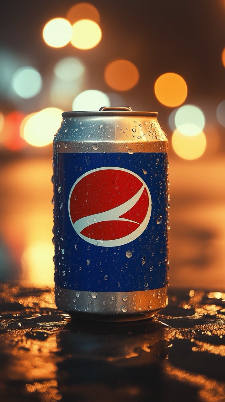 Pepsi Can on Gray Surface, Summer Night, Vintage 80s Retro Wallpapers, Romania Satu Mare Brand Backgrounds