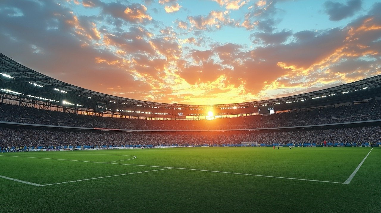 Soccer Stadium at Sunset Summer Vibe, Daytime Football Images, HD Sports Backgrounds and Wallpapers