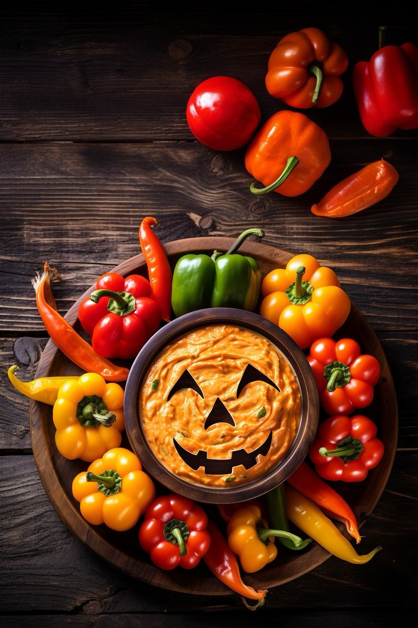 A vegetable-based snack for a healthy Halloween treat