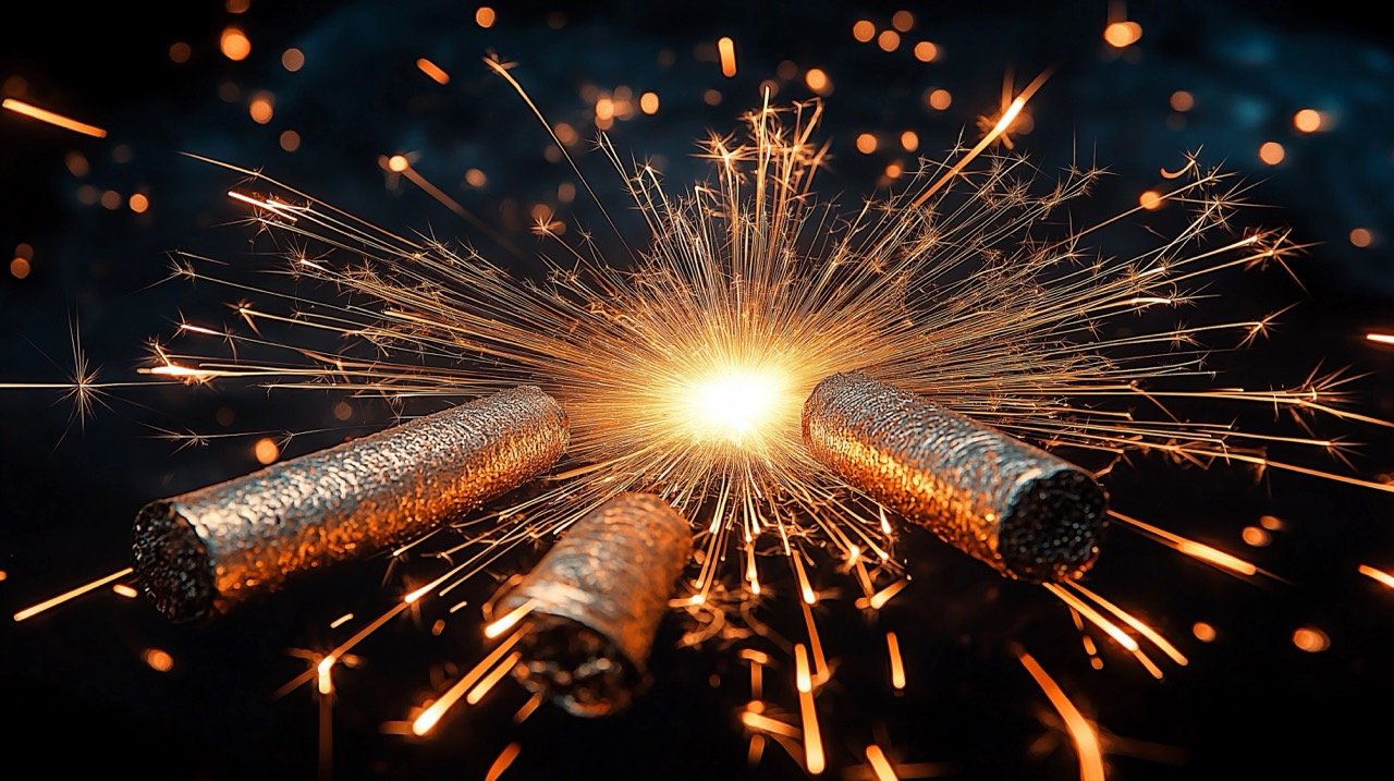 Colorful Fireworks Crackers Illuminating Diwali Festival Night in India, Celebrating the Spirit of Light and Joy