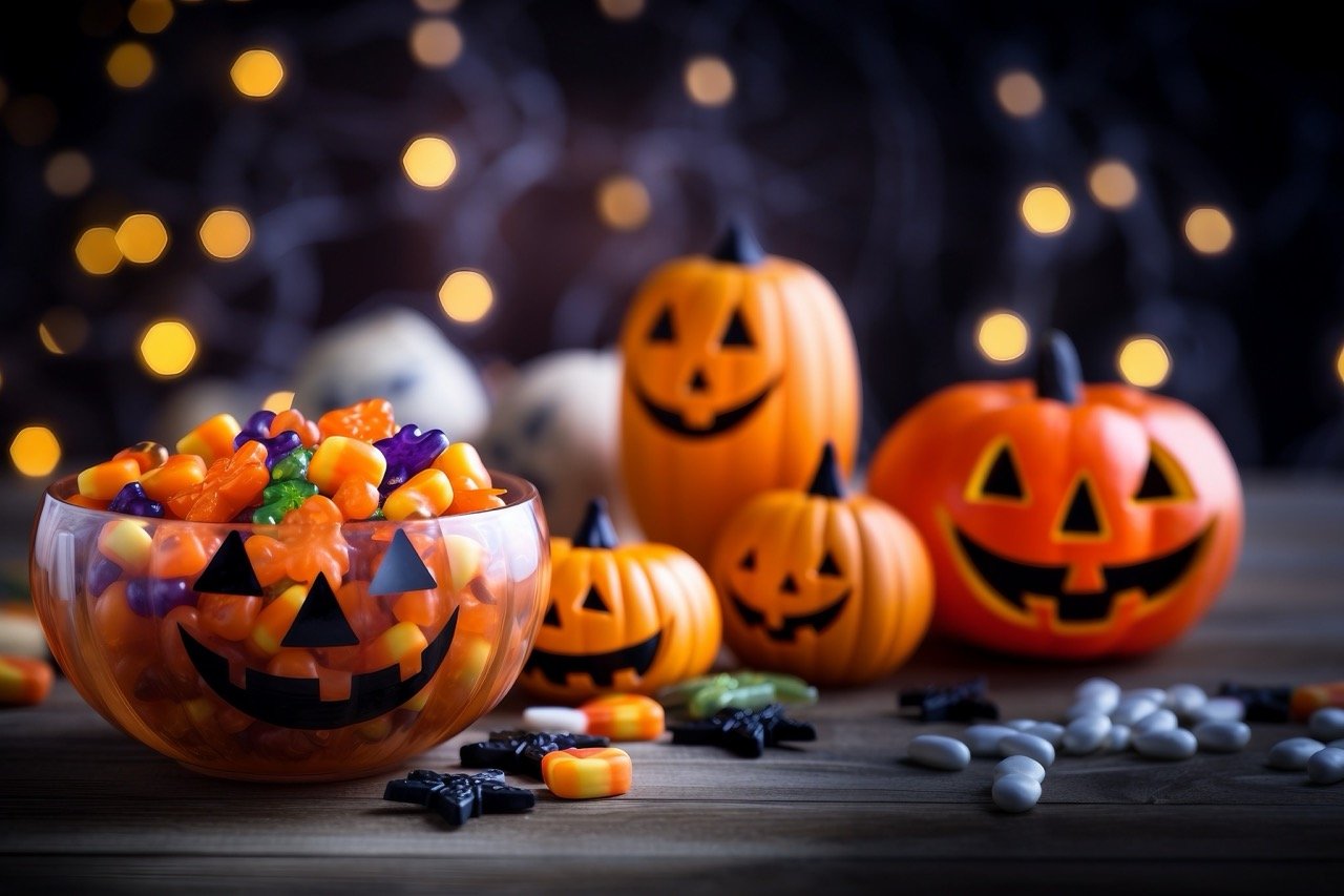 Ghostly candies adding to the happiness of Halloween day