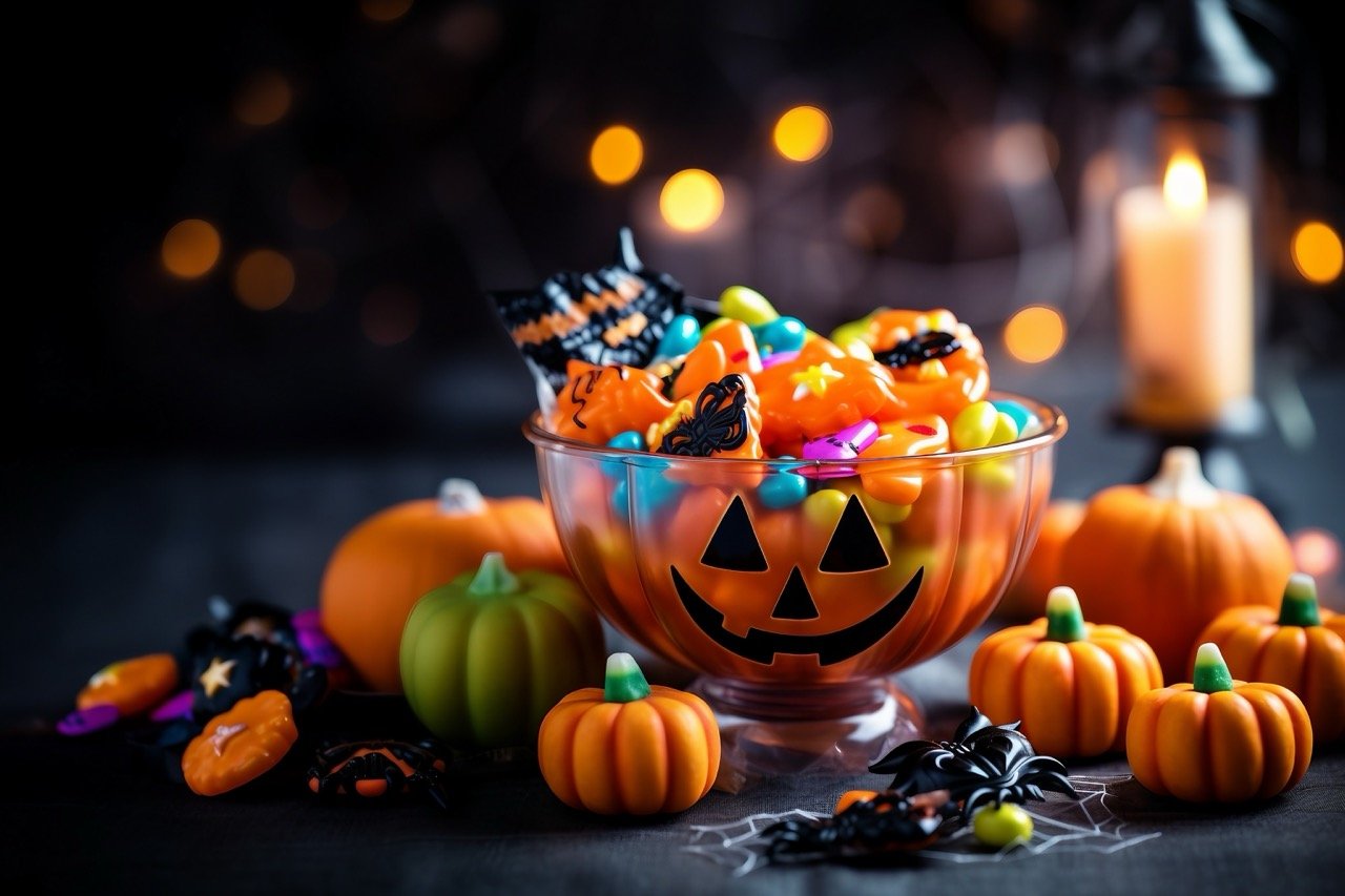 Spreading cheer on Halloween with ghost candies