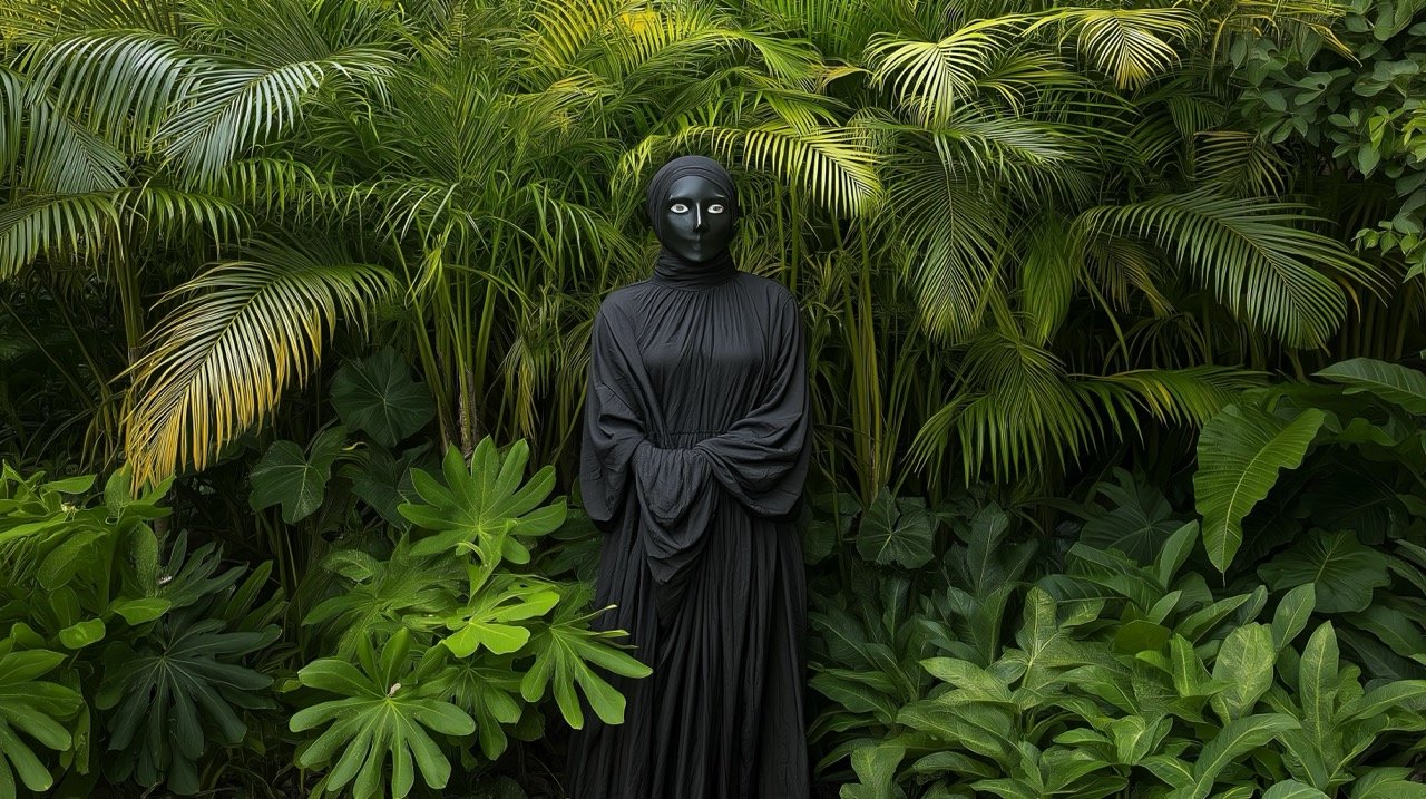 Woman Surrounded by Vibrant Green Plants and Trees – Costa Rica’s Limón Province Autumnal HD Wallpapers