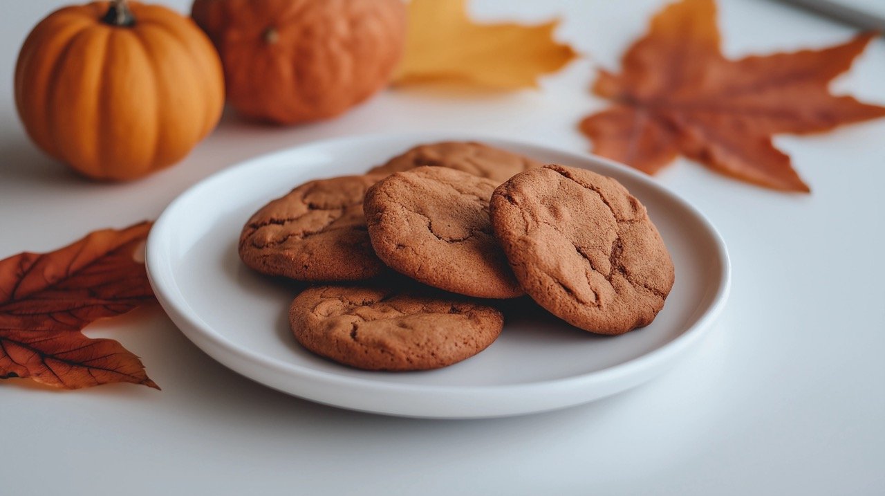 Baked Cookies on White Ceramic Plate Free HD Photo of Food, Fall, Autumn, and Bread