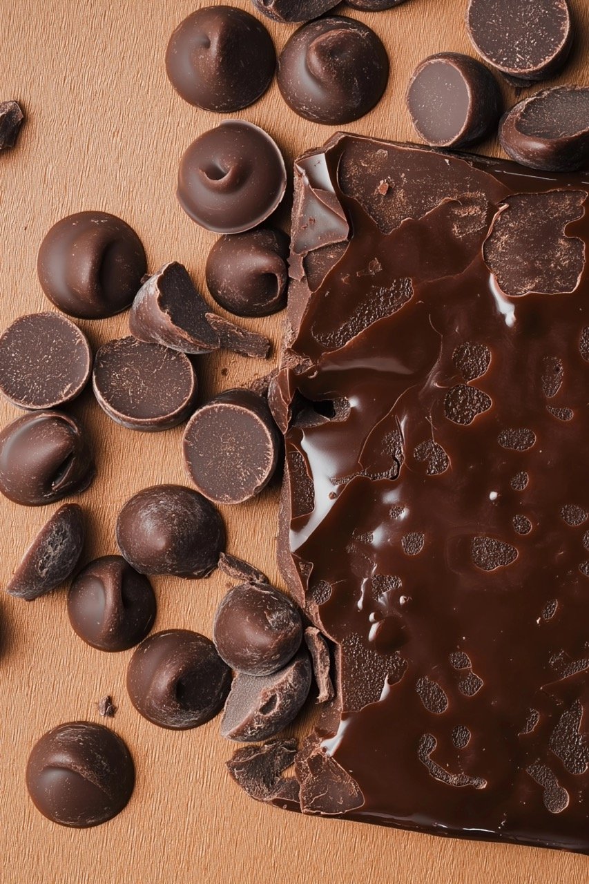 Chocolate-Covered Sweet Desserts High-Quality Stock Photo for Recipes, Baking, and Creative Cooking Ideas