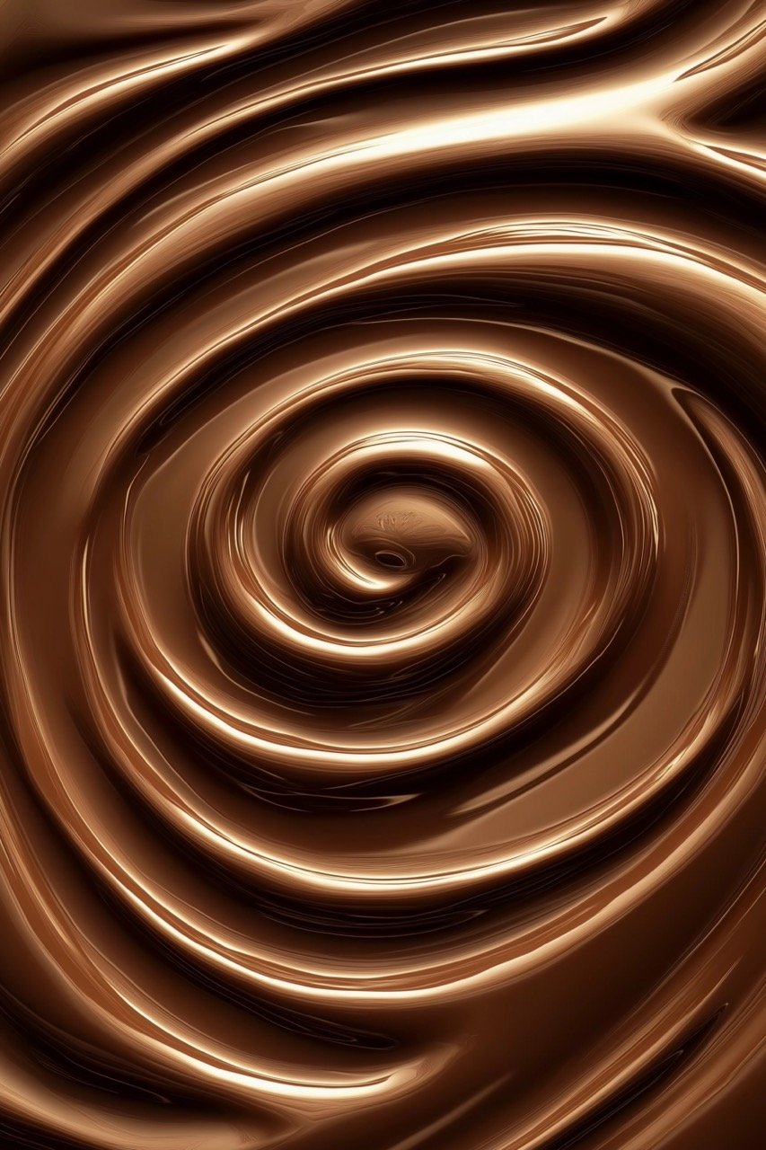 Chocolate Swirl Pattern in HD Dynamic Liquid Flow Background Stock Video for Visual Projects