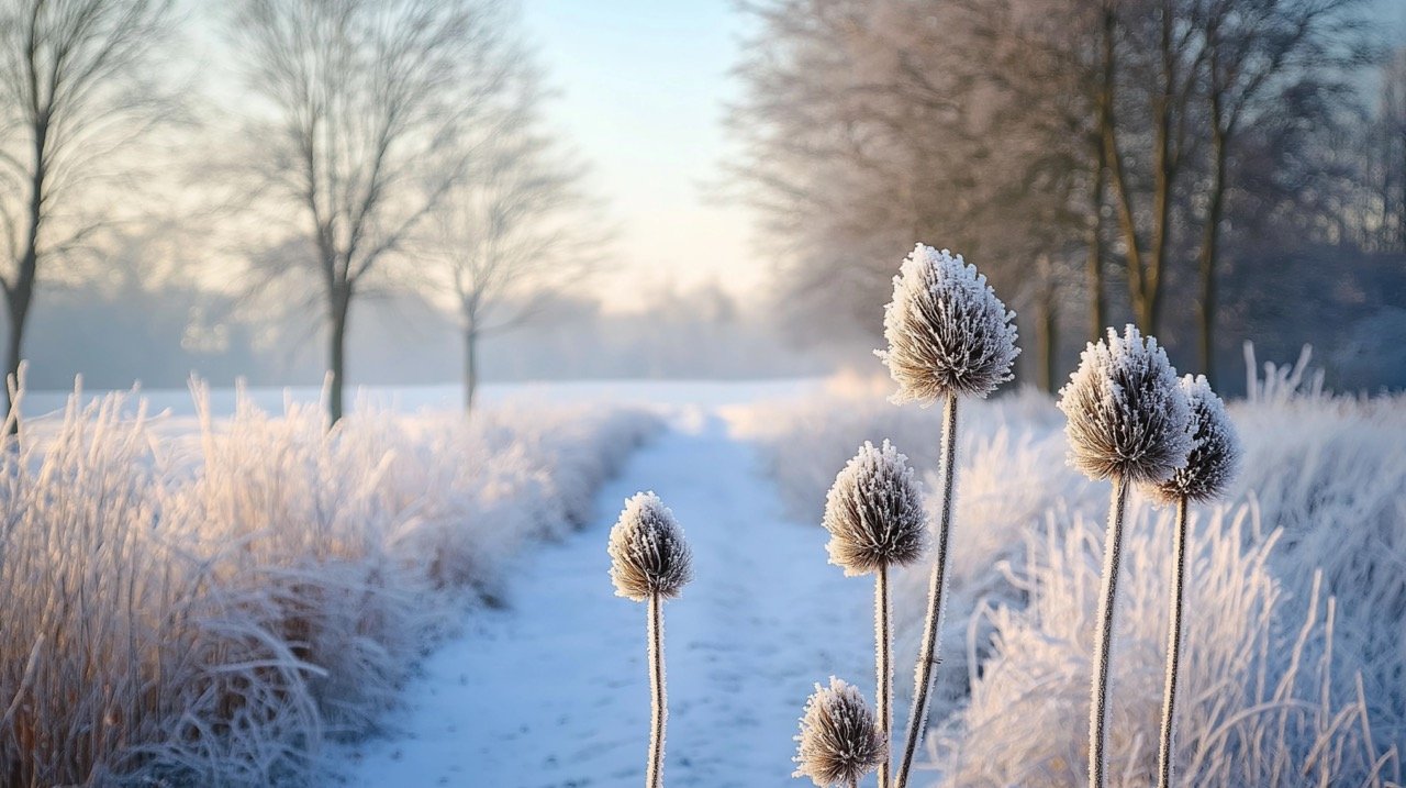 Stunning Winter Landscape in the Netherlands Snow-Covered Nature and Scenic Winter Photography Views